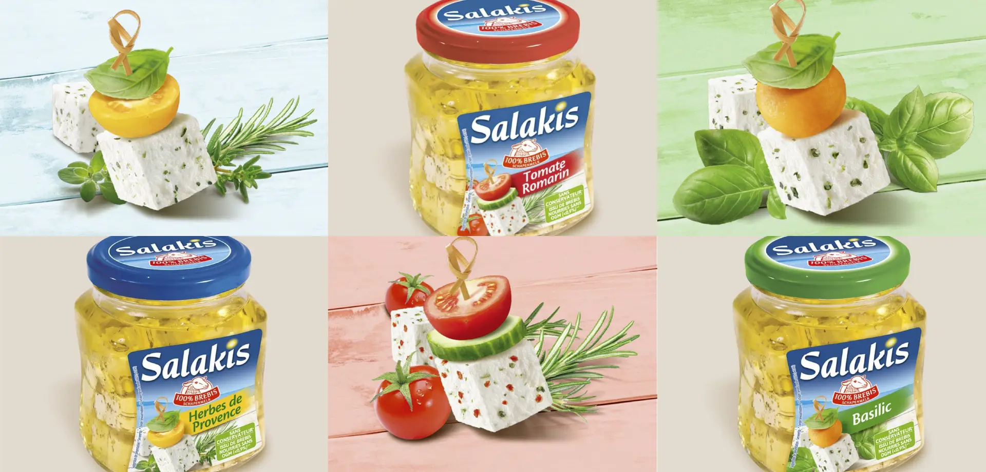 Créations du packaging des bocaux Salakis par Unique Design agence packaging en Occitanie